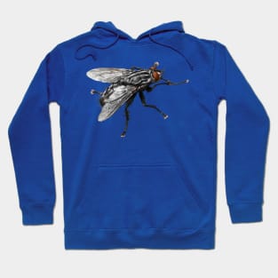 Pretty Giant black Fly with Bristles Hoodie